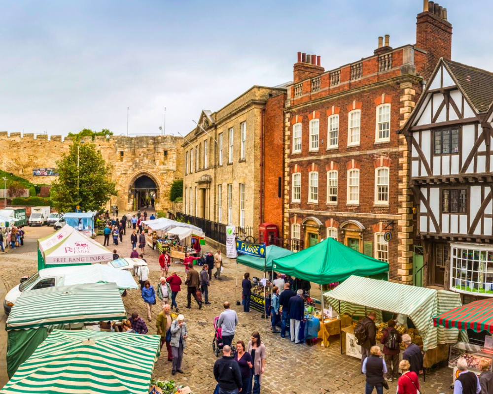 Lincoln Farmers' Market in Castle Square.