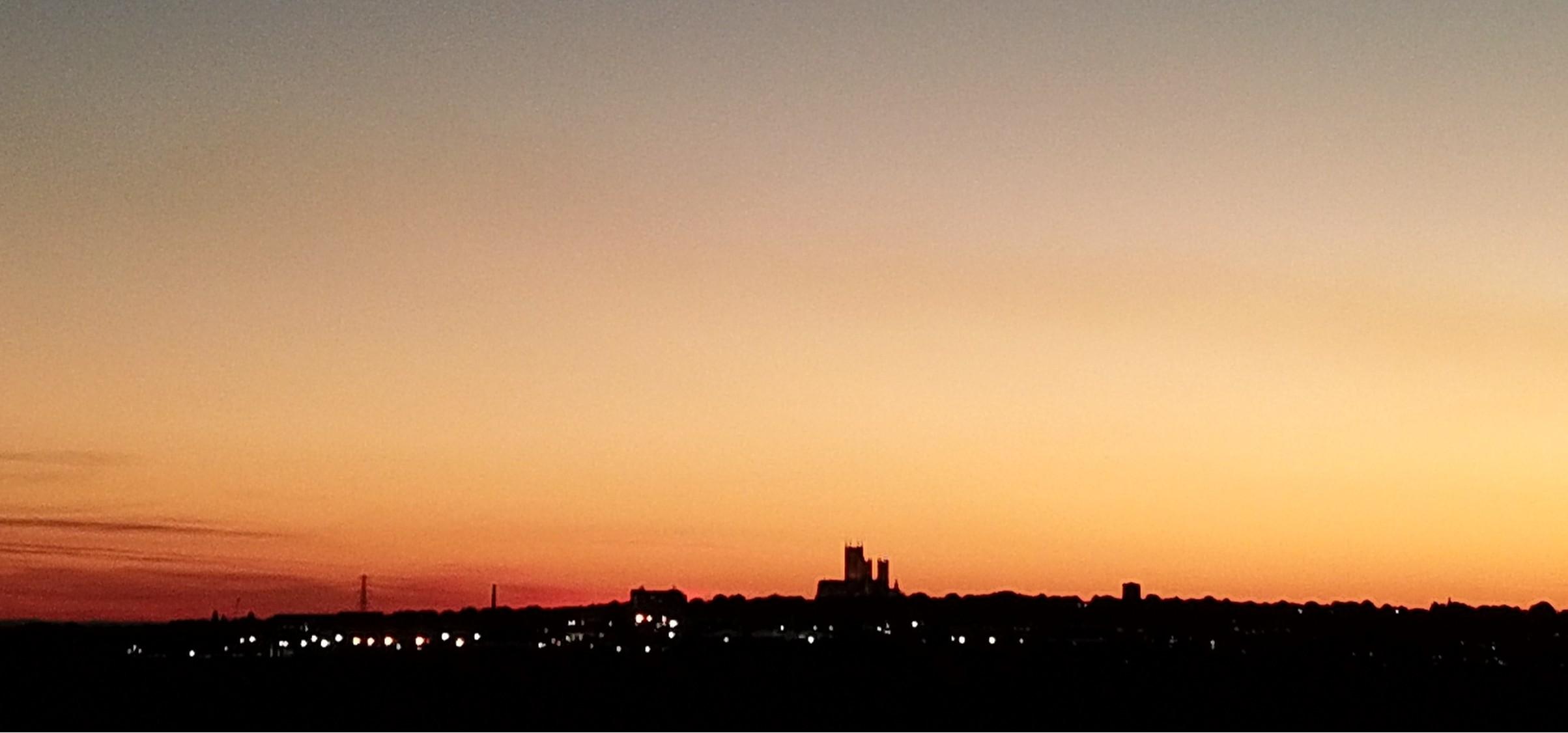 Sunset over Lincoln City