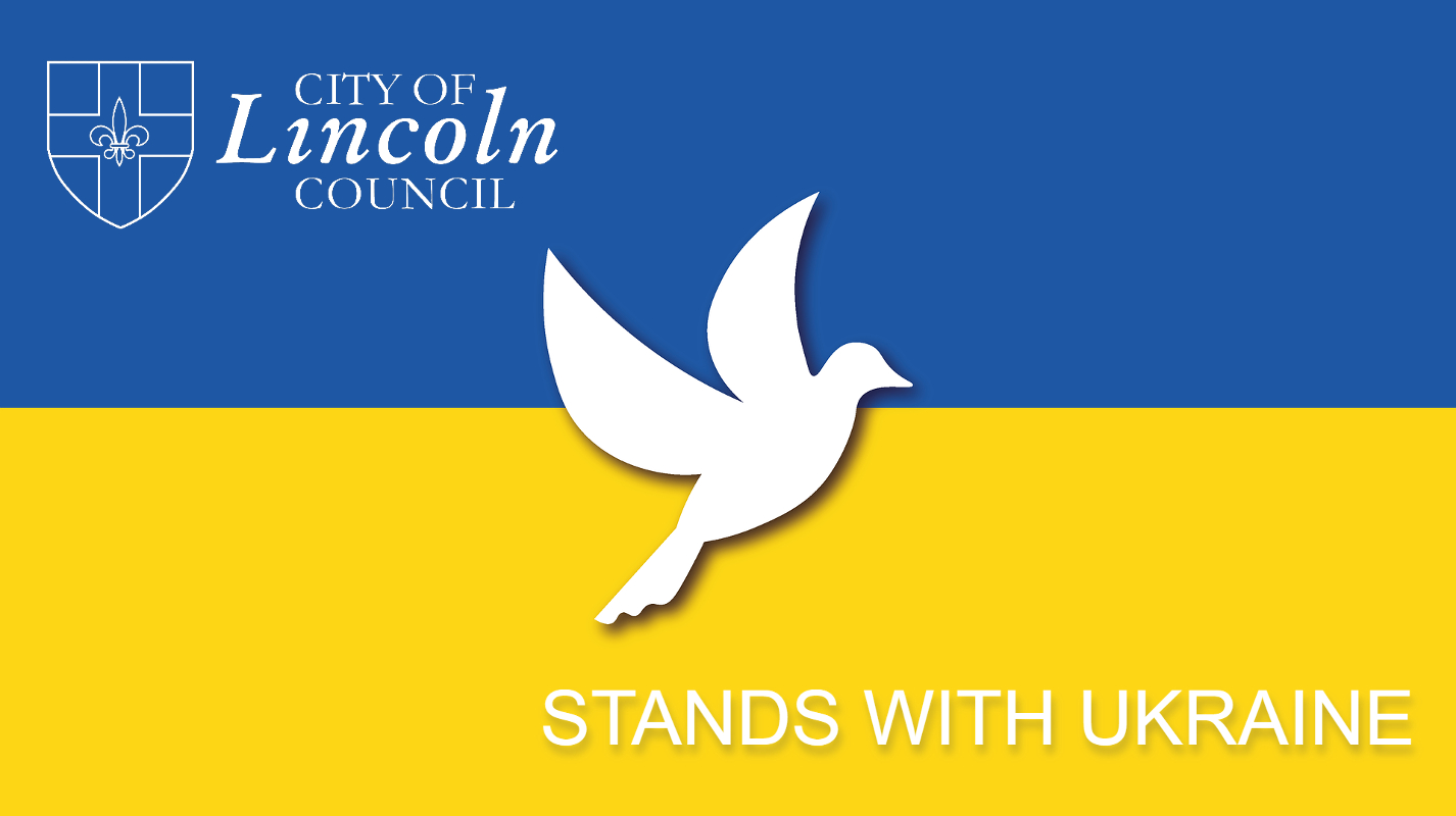 Sign of peace and support for Ukraine