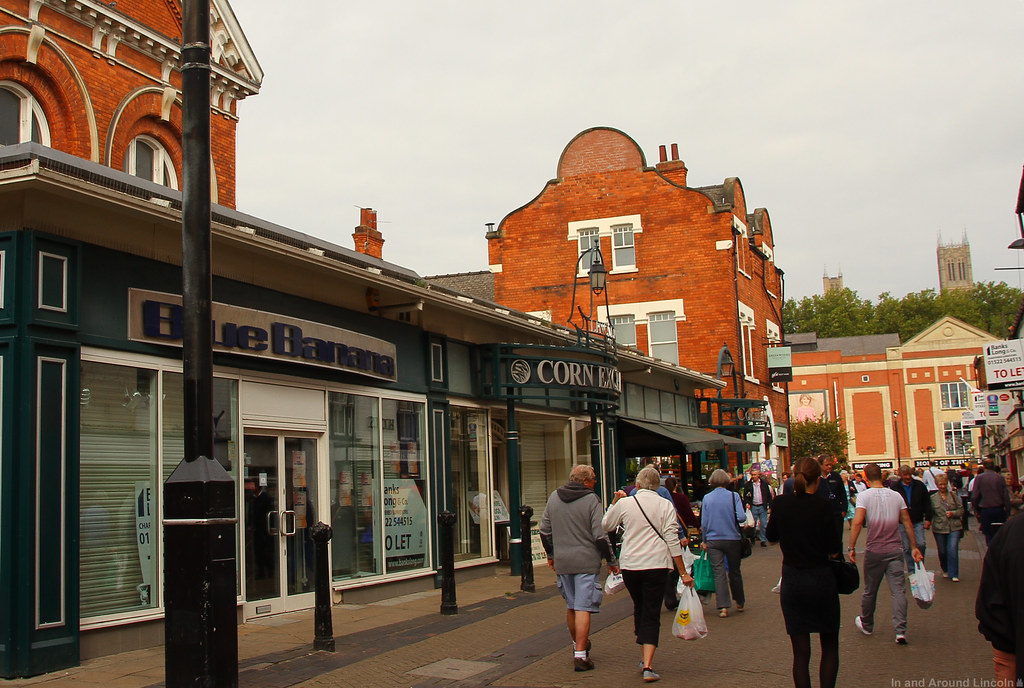 Lincoln High Street by Lincoln central market