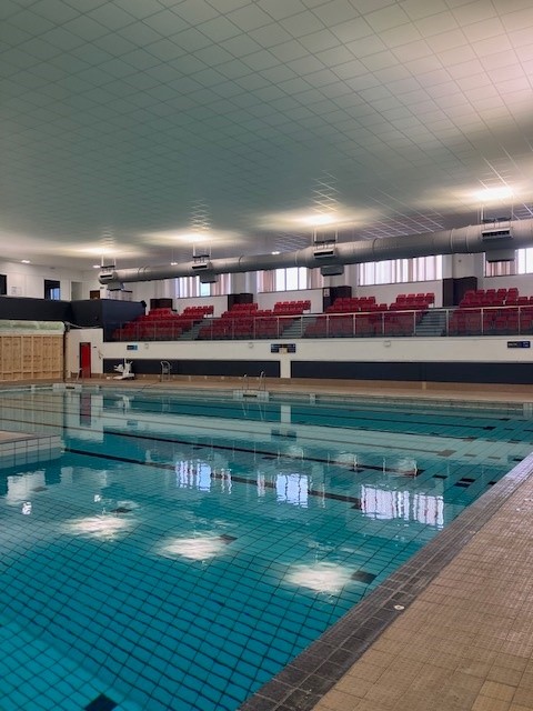 Yarborough swimming pool being cleaned
