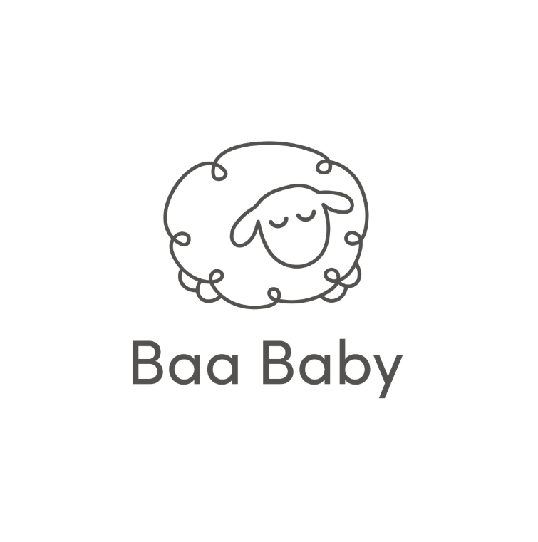 Graphic of a sheep with the words ‘Baa Baby’ underneath.