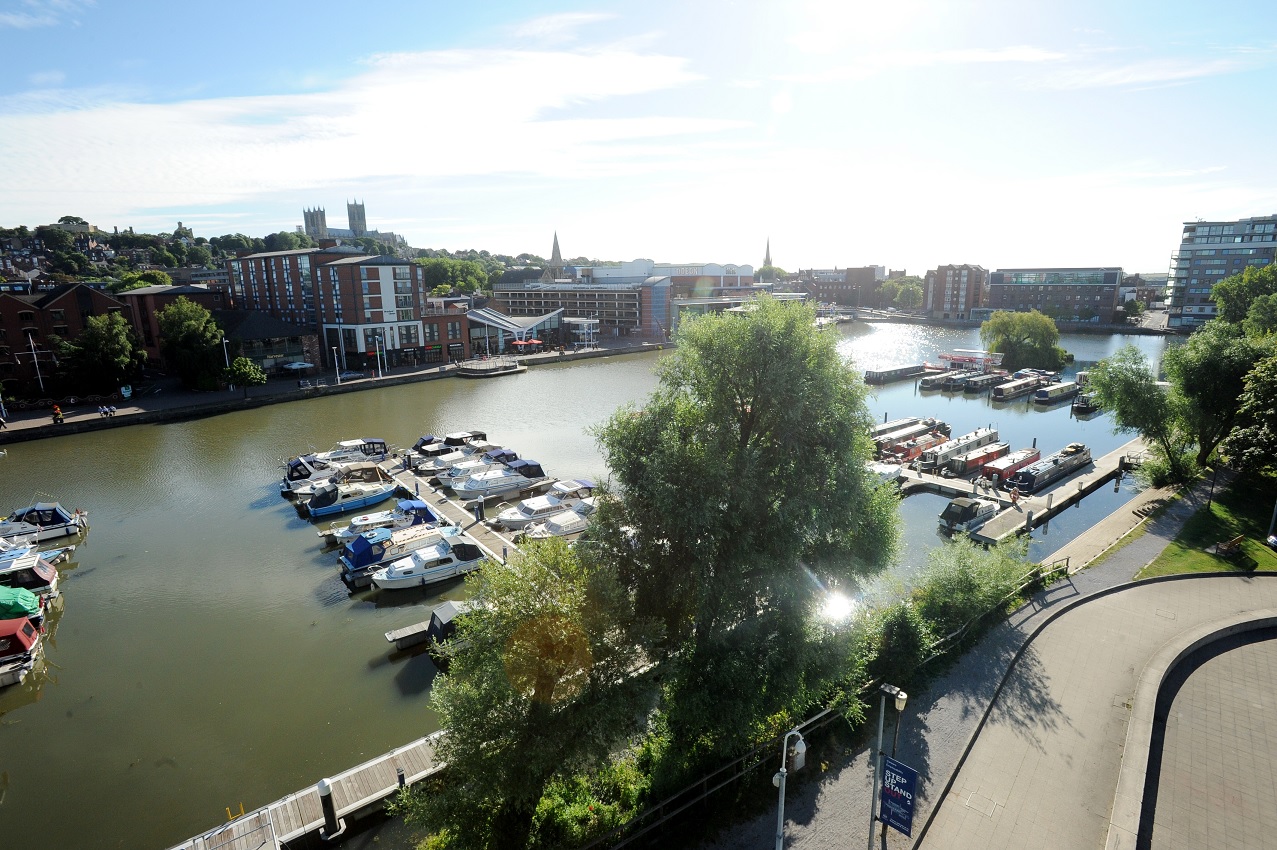 Landscape photograph of the Brayford Polo in Lincoln