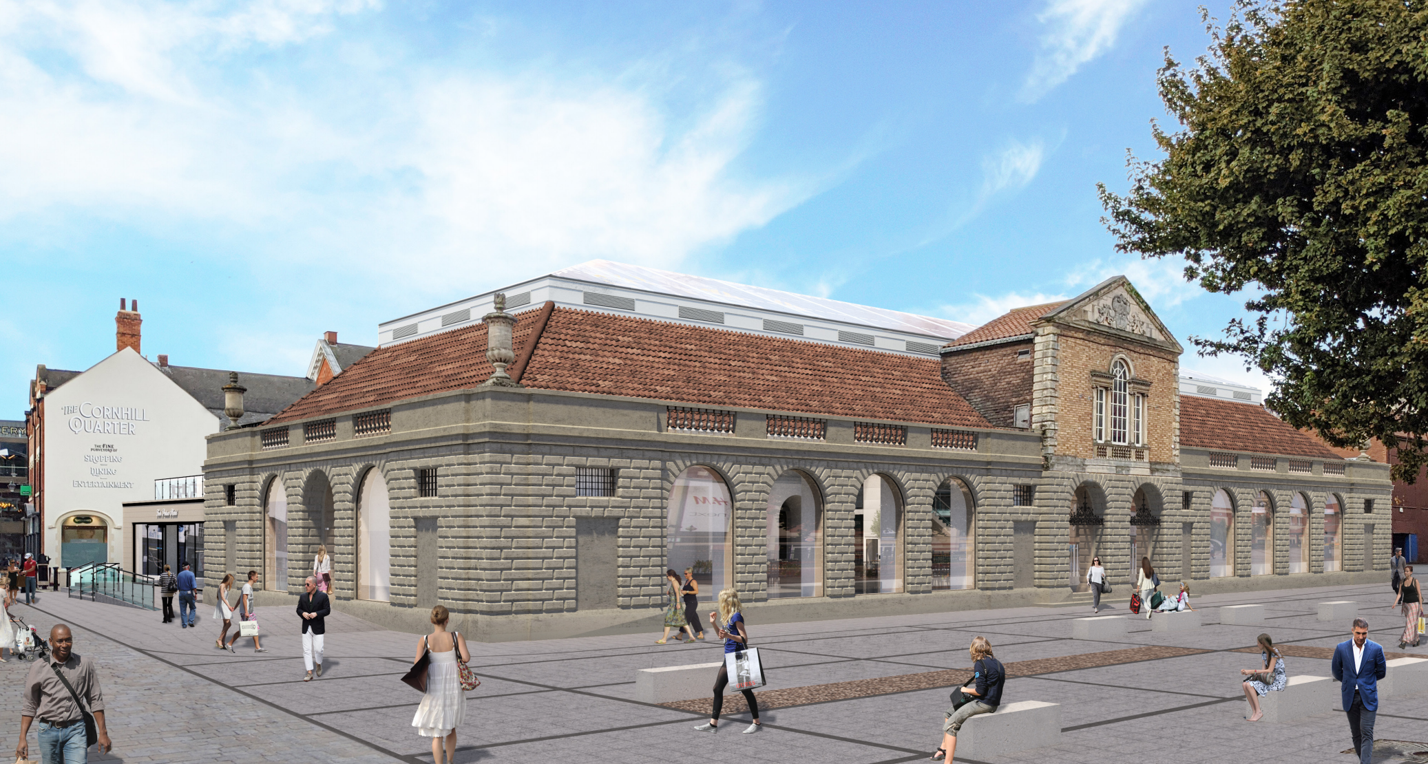 Artistic rendering of  Lincoln Central Market