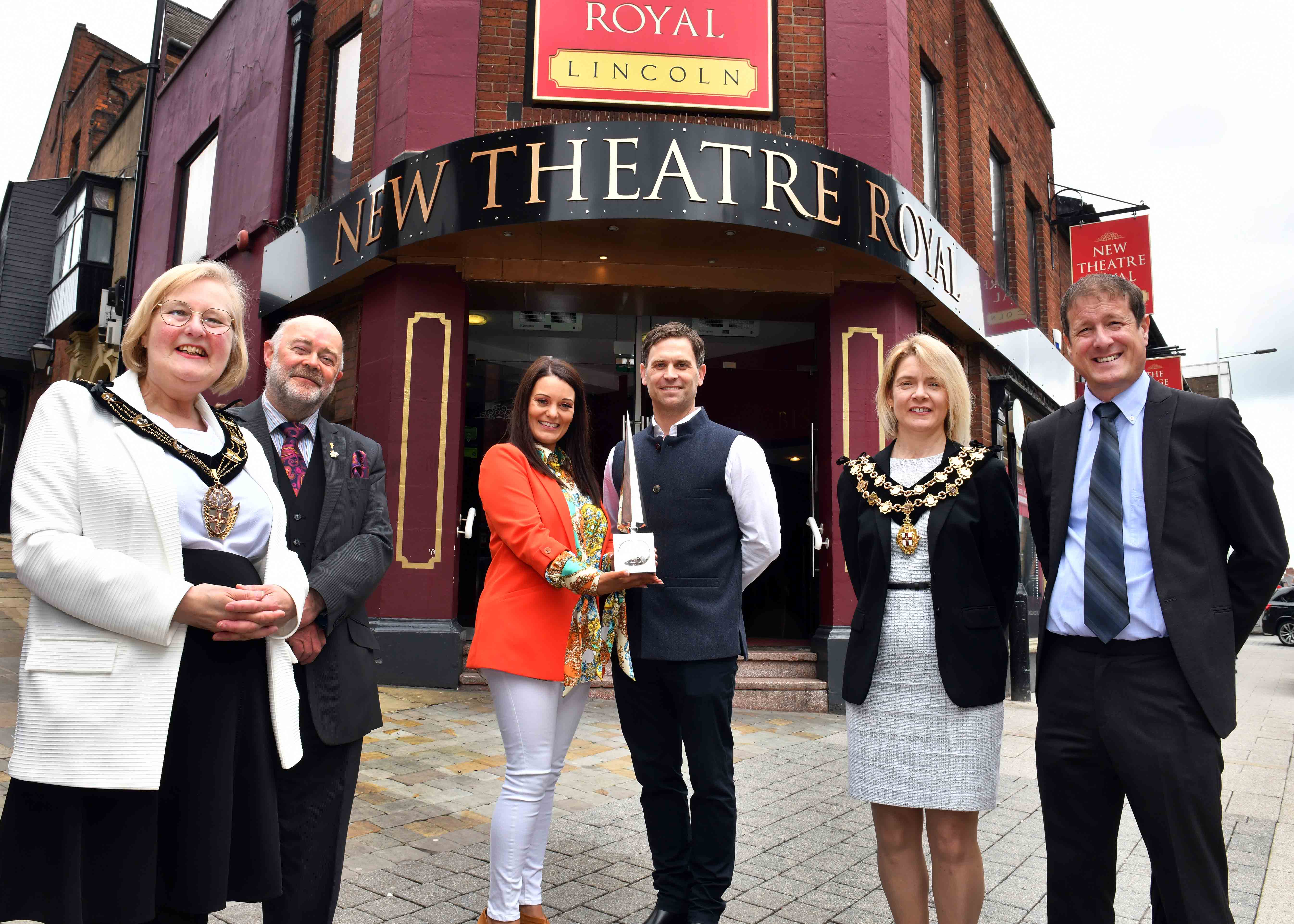 New Theatre Royal owners with Mayor and consorts.