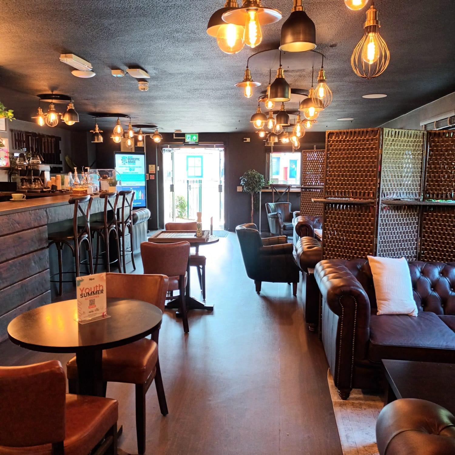 Ermine Exchange Cafe showing layout