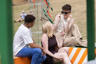 Young People sat chatting