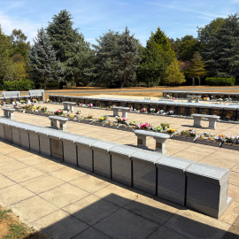 The Garden of Remembrance at the Crematorium.