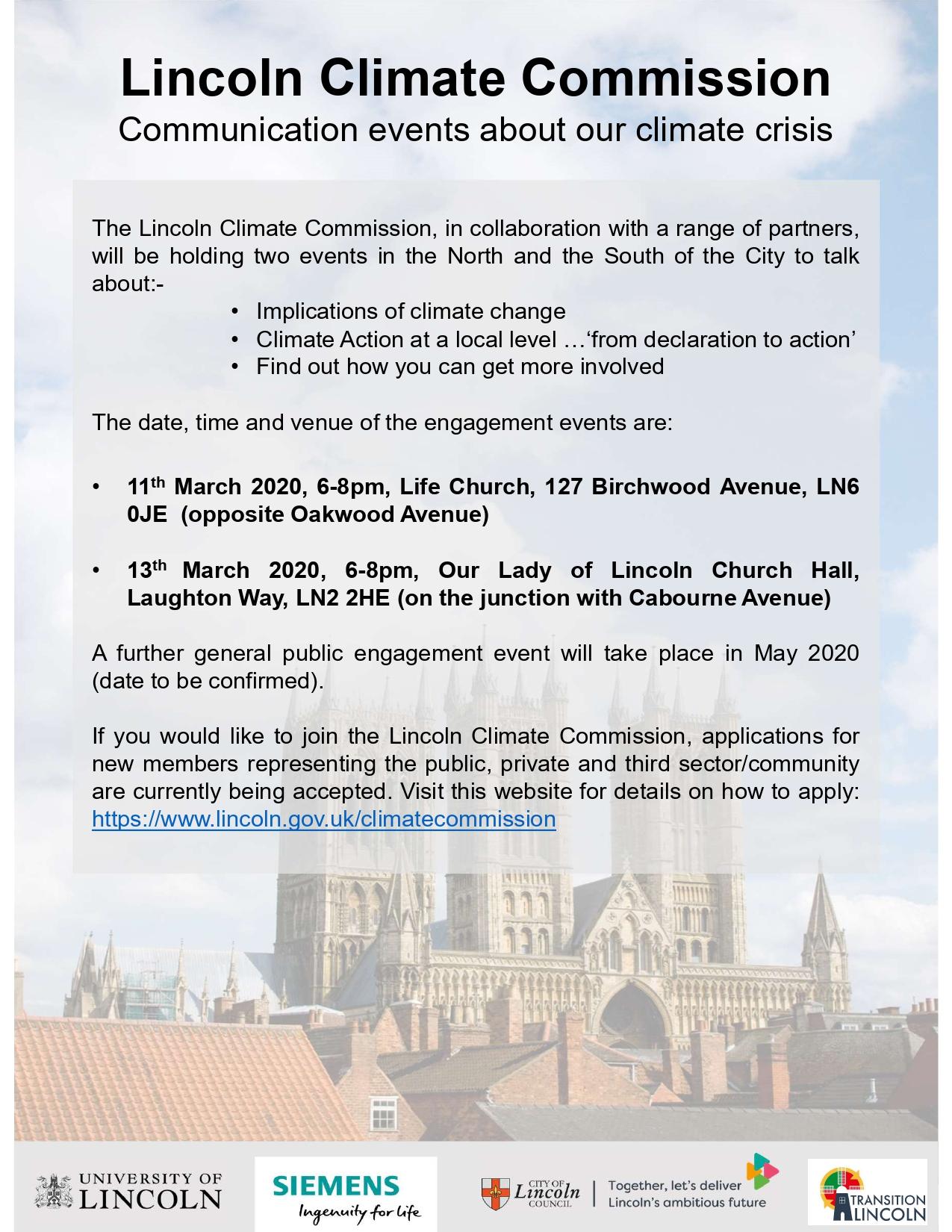 Communication events about our climate crisis