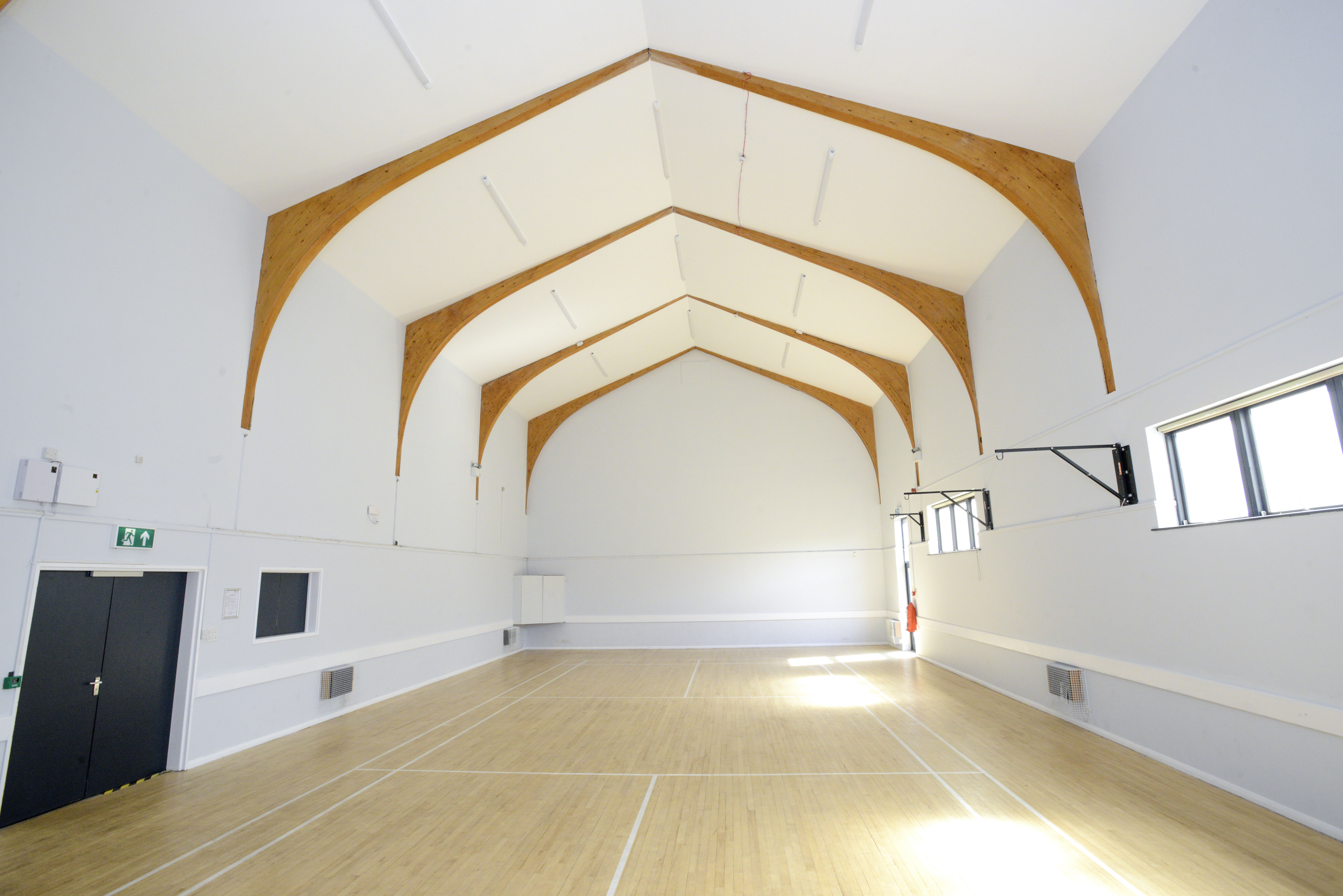 Sports Hall, wooden floor 