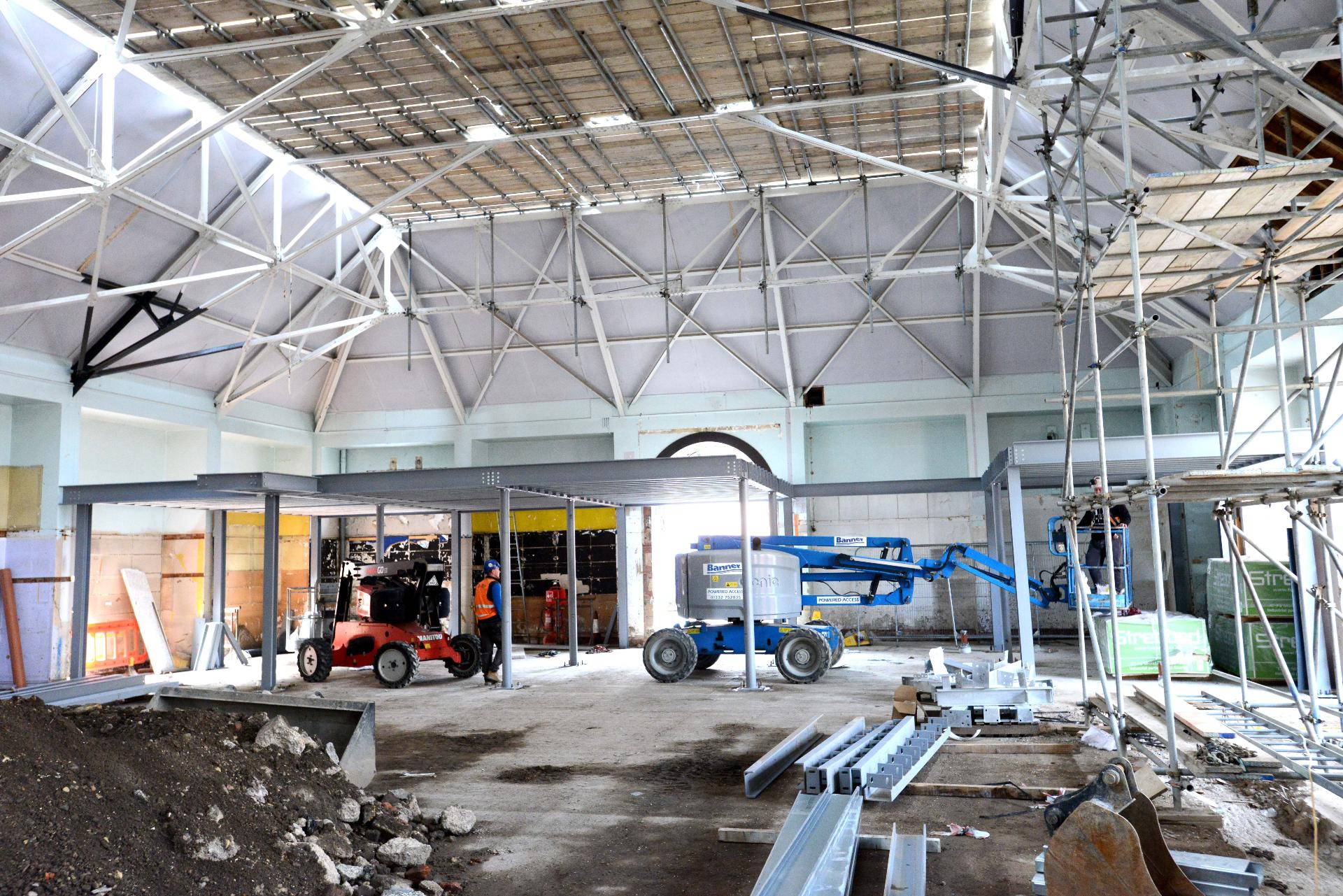 Lincoln central market construction works