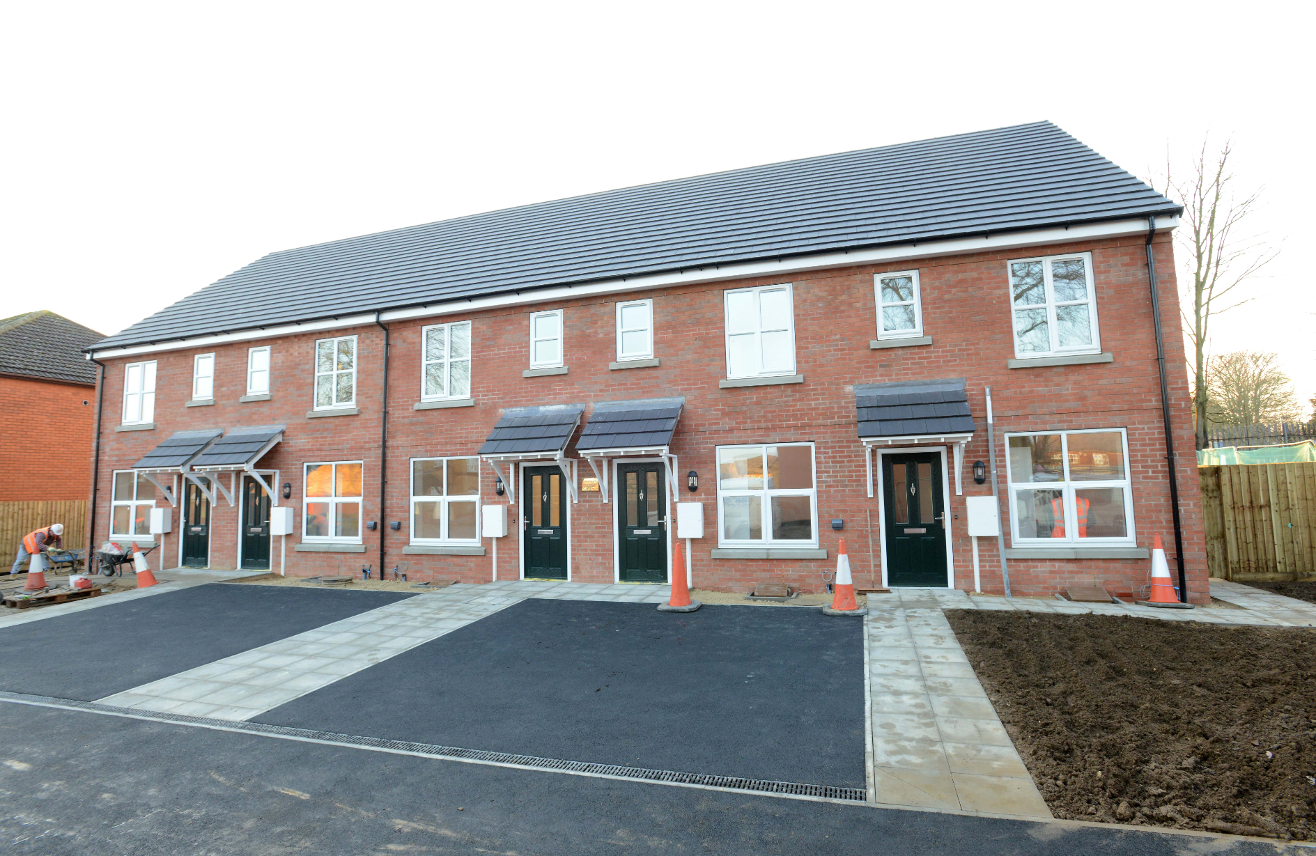 An example of new council housing in Lincoln.