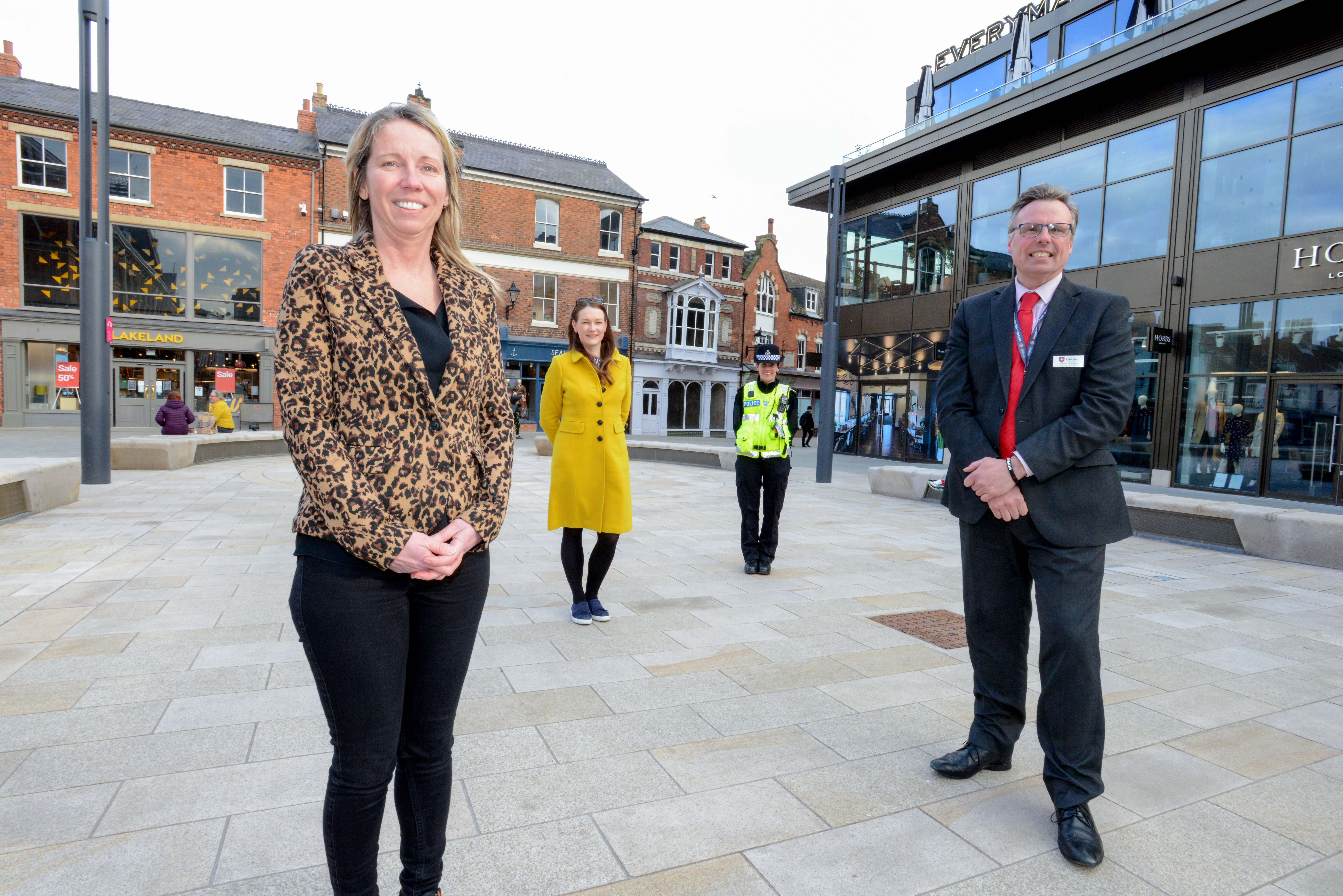 Multi-agency representatives stood in Lincoln