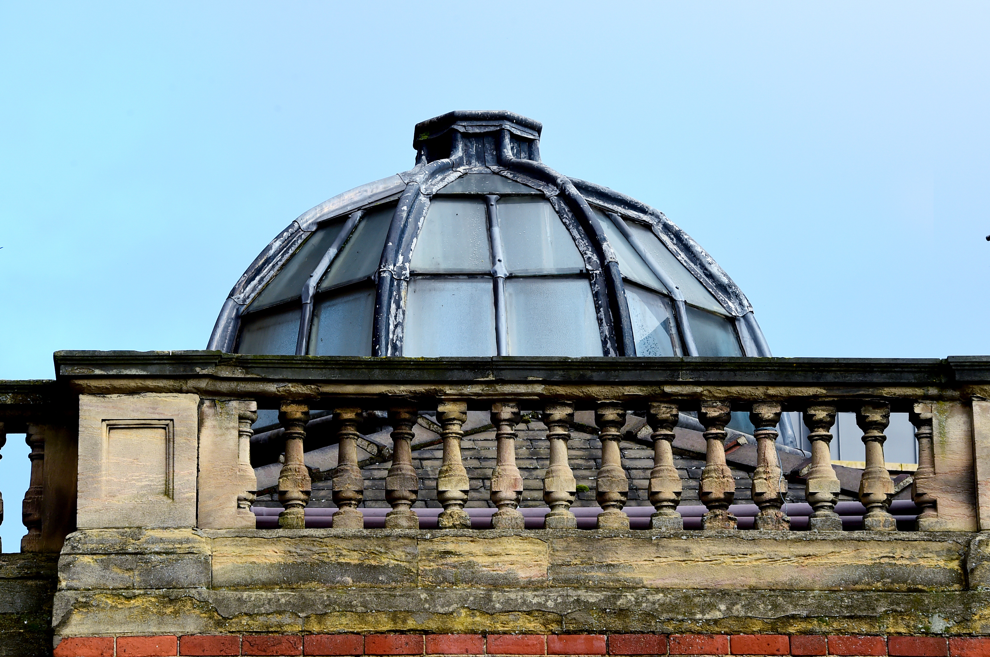 Top of a building on Lincoln high street 