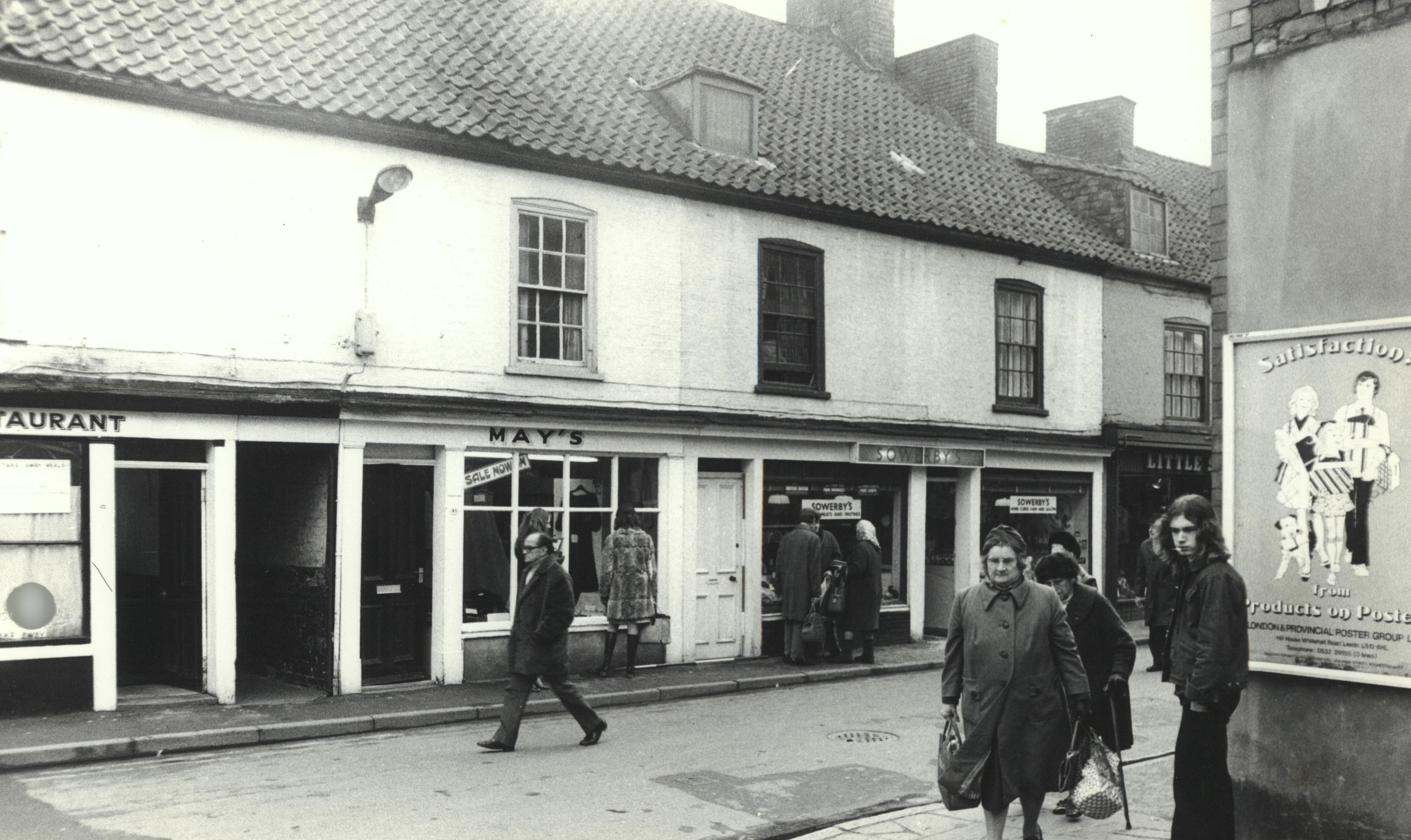 1970s photograph of Sincil St 