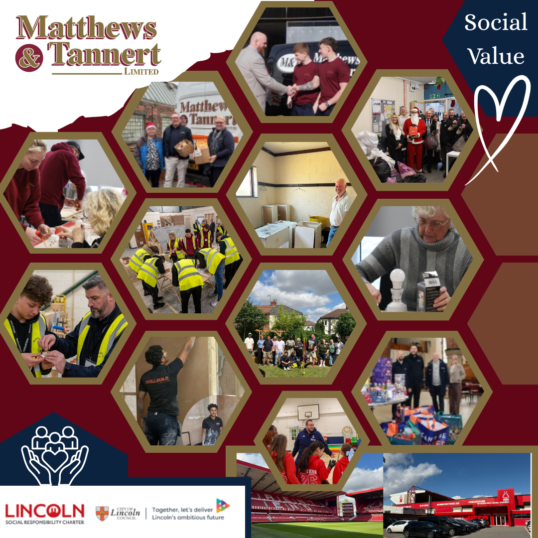 Matthew and Tannert social value photo of staff.