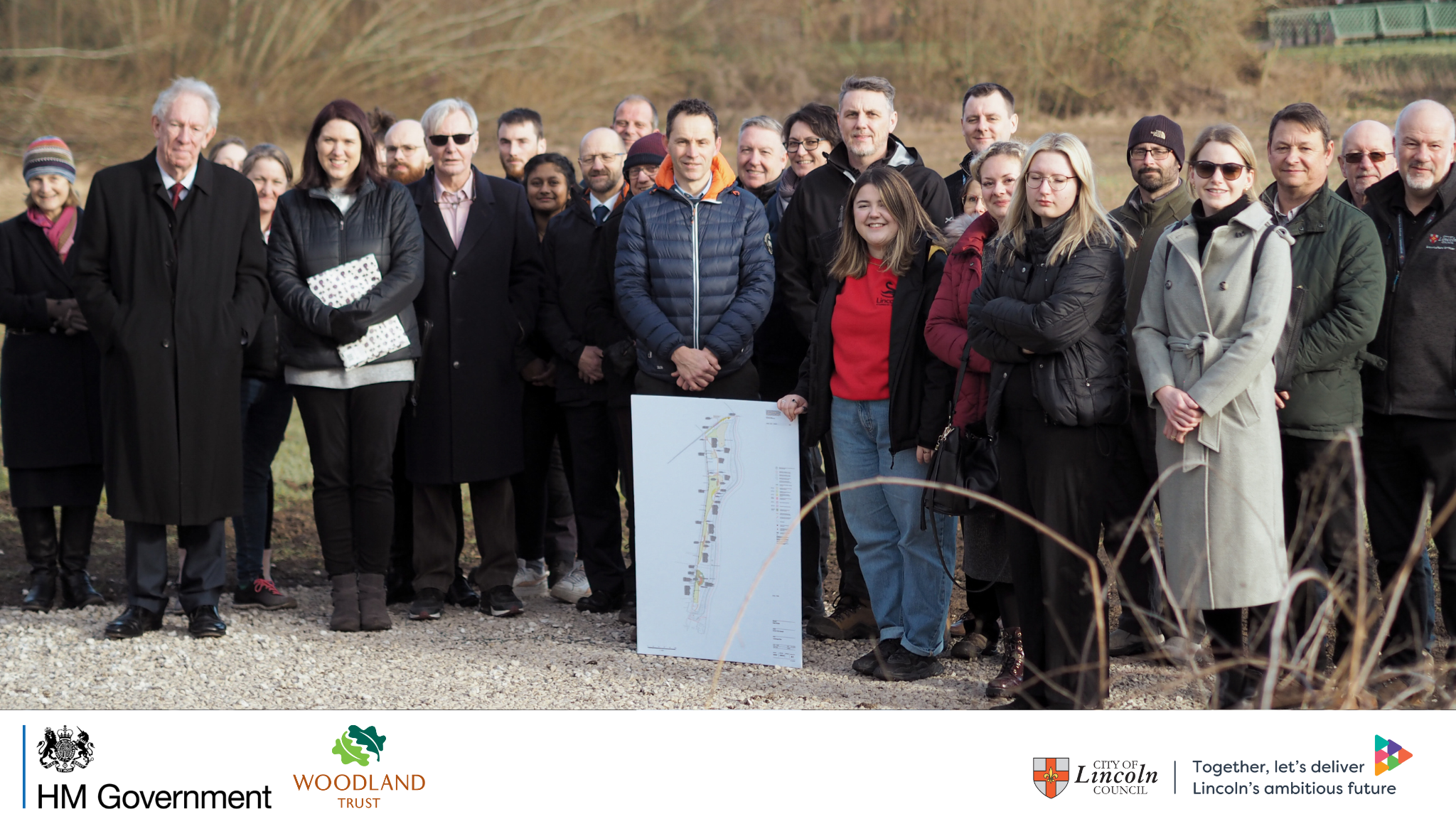 Group image at Hope Wood site