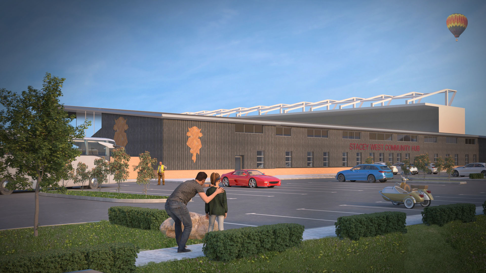 Artist impression of the project development.