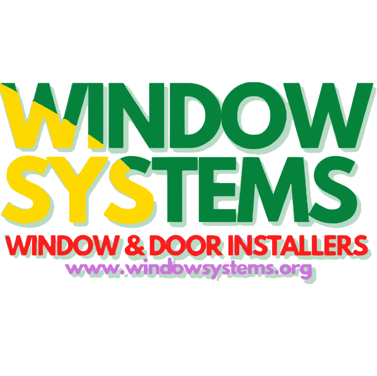 Logo features the words ‘Window Systems’ in big green and yellow letters. Underneath it says “Window and door installers” along with their website address.