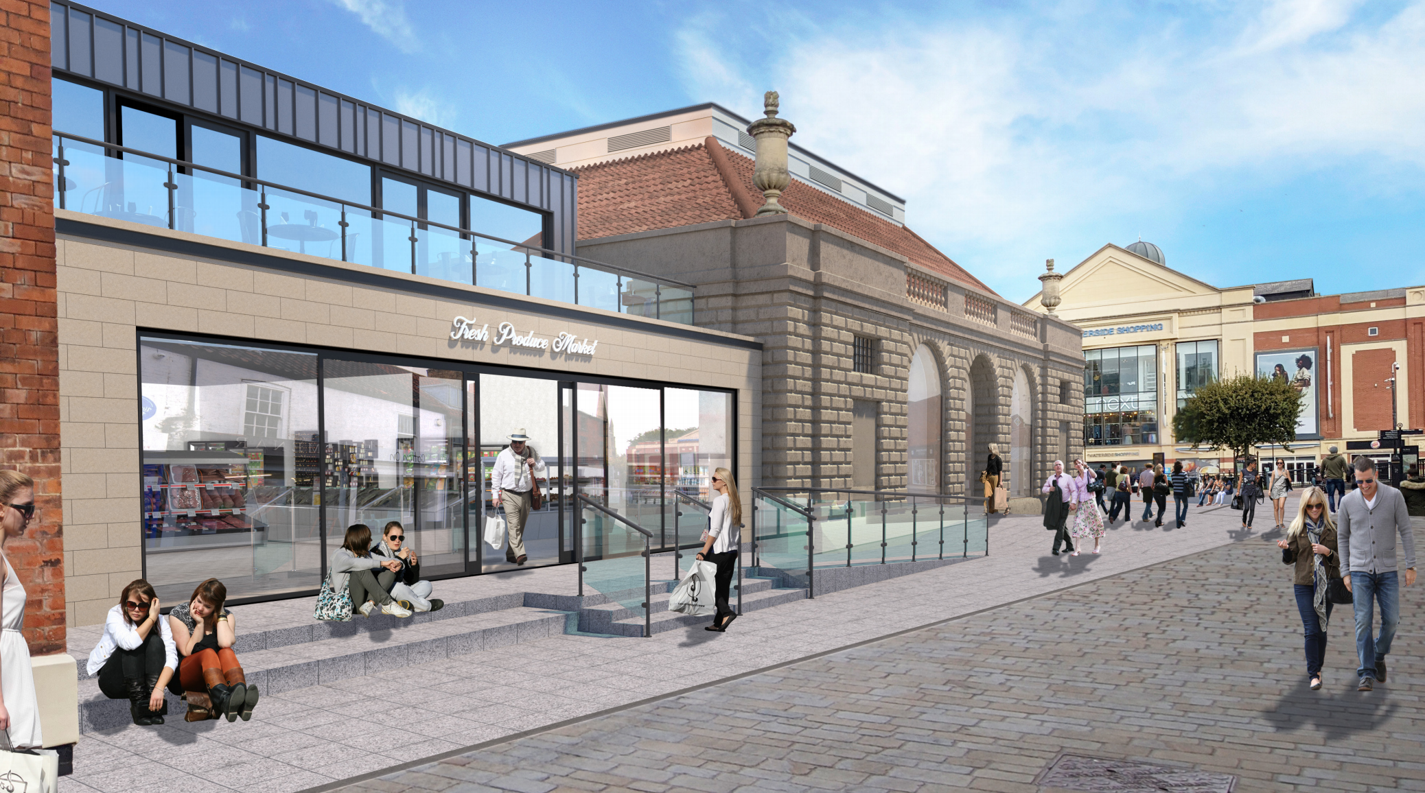 Artistic rendering of  Lincoln Central Market