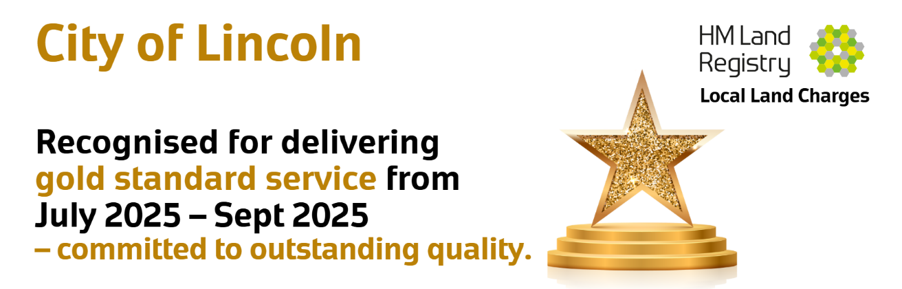 Award for Gold Standard Service from HM Land Registry